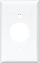 2131W-BOX WHT RECPT PLATE 1G